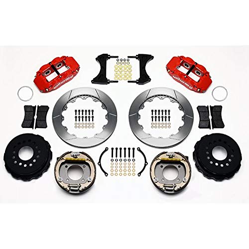 Rear P-Brk Kit, FNSL4R, 12.88", Red