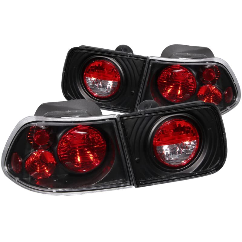 Black Euro Tail Light Set-Clear Lens ANZO USA 221062