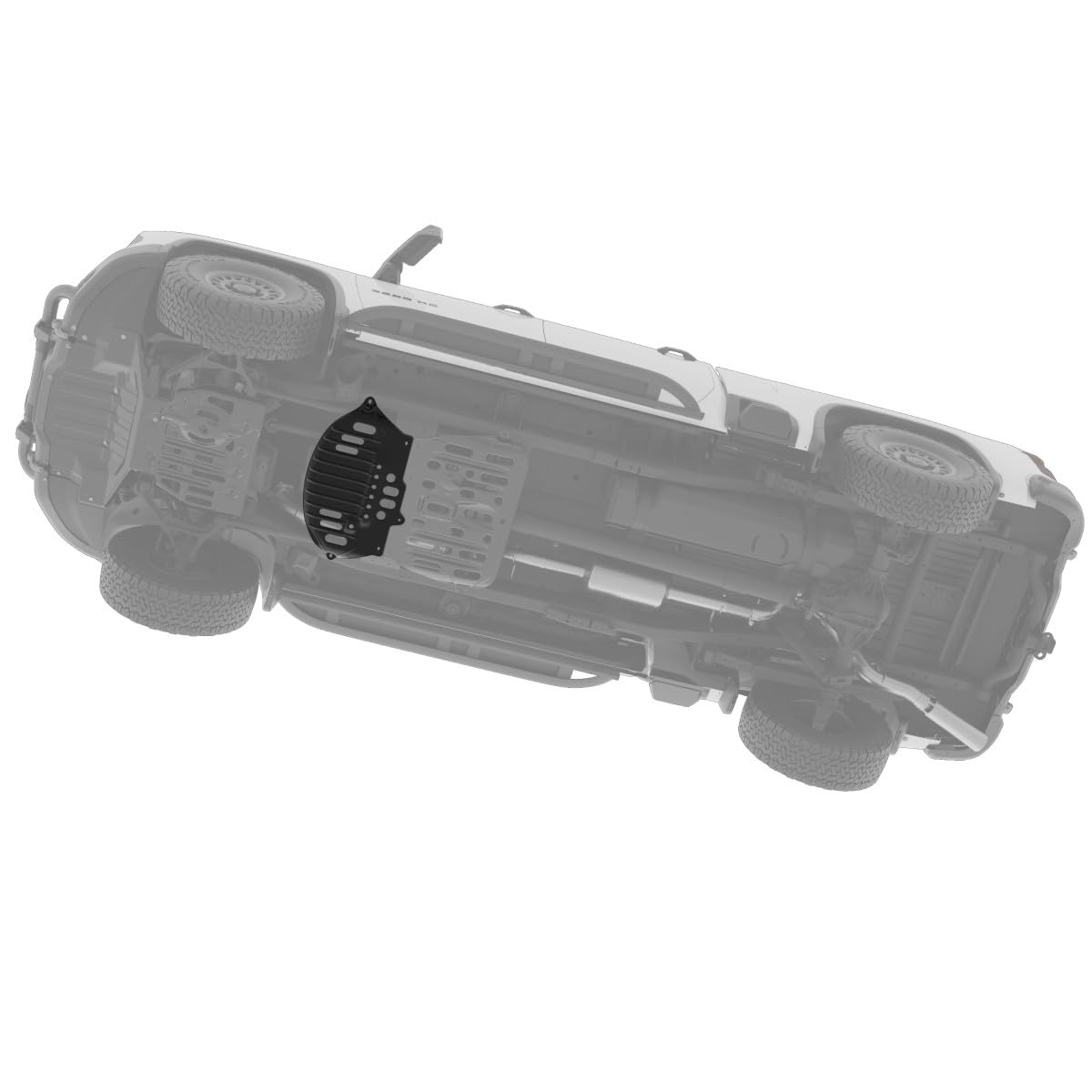Exhaust & Transmission Skid Plate AEV Compatible with Chevy Silverado HD & GMC Sierra HD 4WD (2020–2026) – Heavy-Duty Underbody Protection, Off-Road Armor