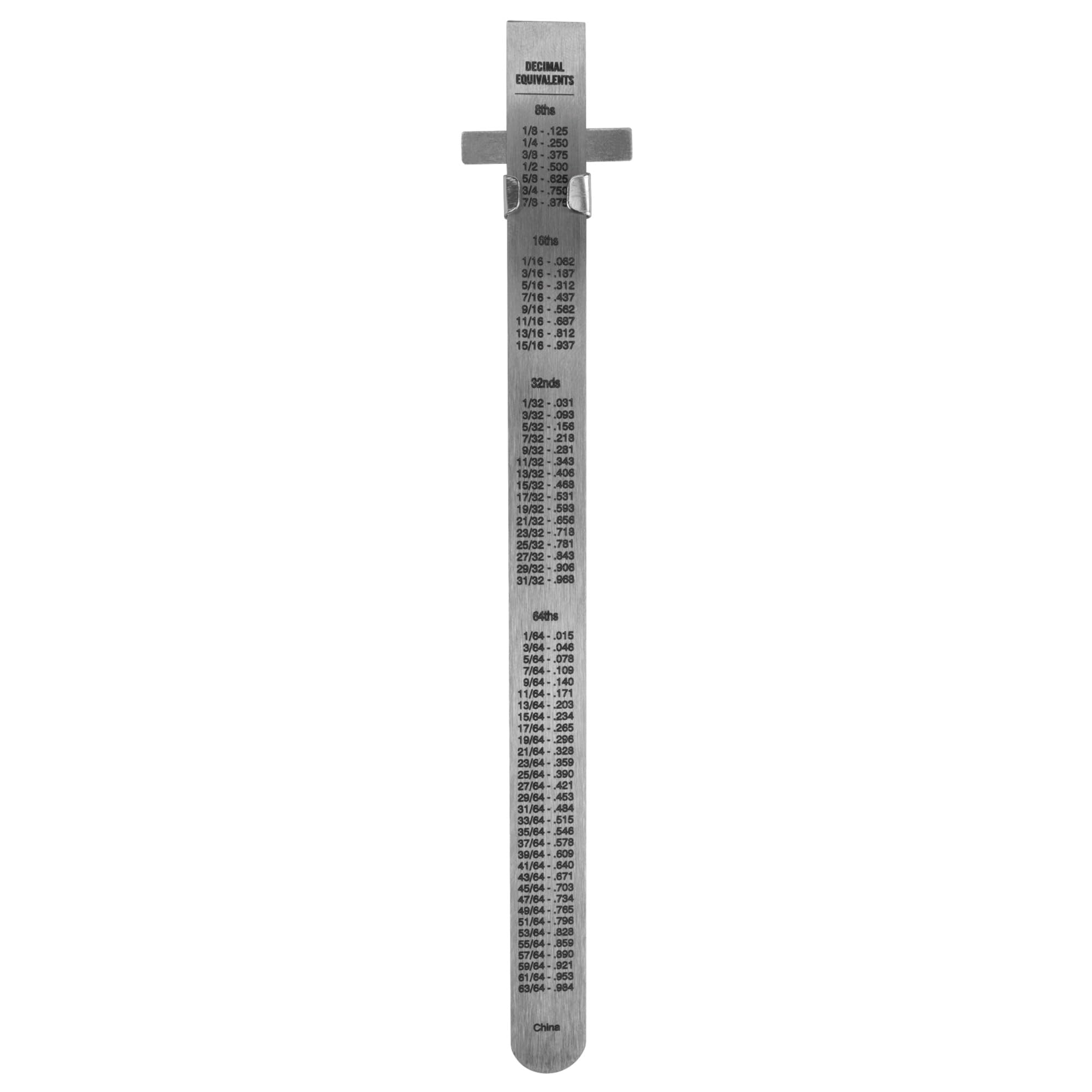 W5707 Performance Tool 6-Inch Stainless Steel Sliding Depth Gauge, Silver