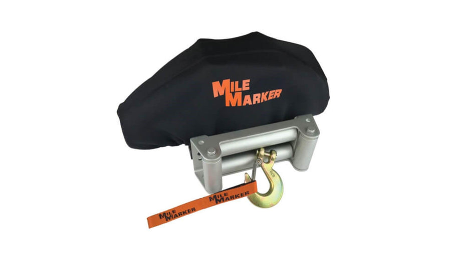 Mile Marker Full Size Neoprene Winch Cover 8506 - All Weather Protection, Resistant to Tears and Rips, Specifically Shaped to Your Exact Winch