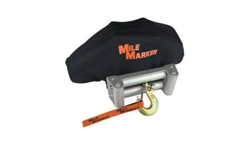 Mile Marker Full Size Neoprene Winch Cover 8506 - All Weather Protection, Resistant to Tears and Rips, Specifically Shaped to Your Exact Winch