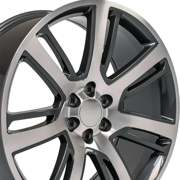 Gunmetal OE Wheels LLC Machined CA88-22090-6550-31MG Painted Wheel (22 x 9. inches /6 x 139 mm, 31 mm Offset)