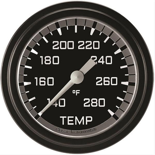 AX326GBLF-04 Classic Instruments Autocross Gray 2 5/8" Full Sweep Water Temperature Gauge