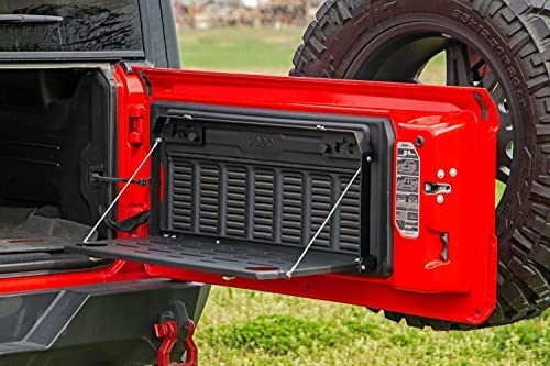 Folding Rear Tailgate Table Rough Country for Jeep Wrangler JL/Unlimited (2018-2024)