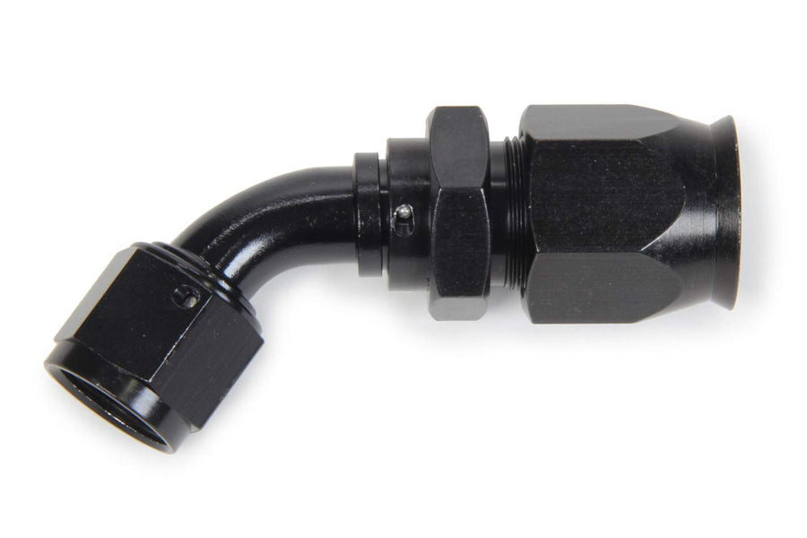 FRAGOLA Race-Rite Fitting, Hose End, PTFE Hose, 60 Degree, 12 an Hose to 12 an Female, Swivel, Aluminum, Black, Each
