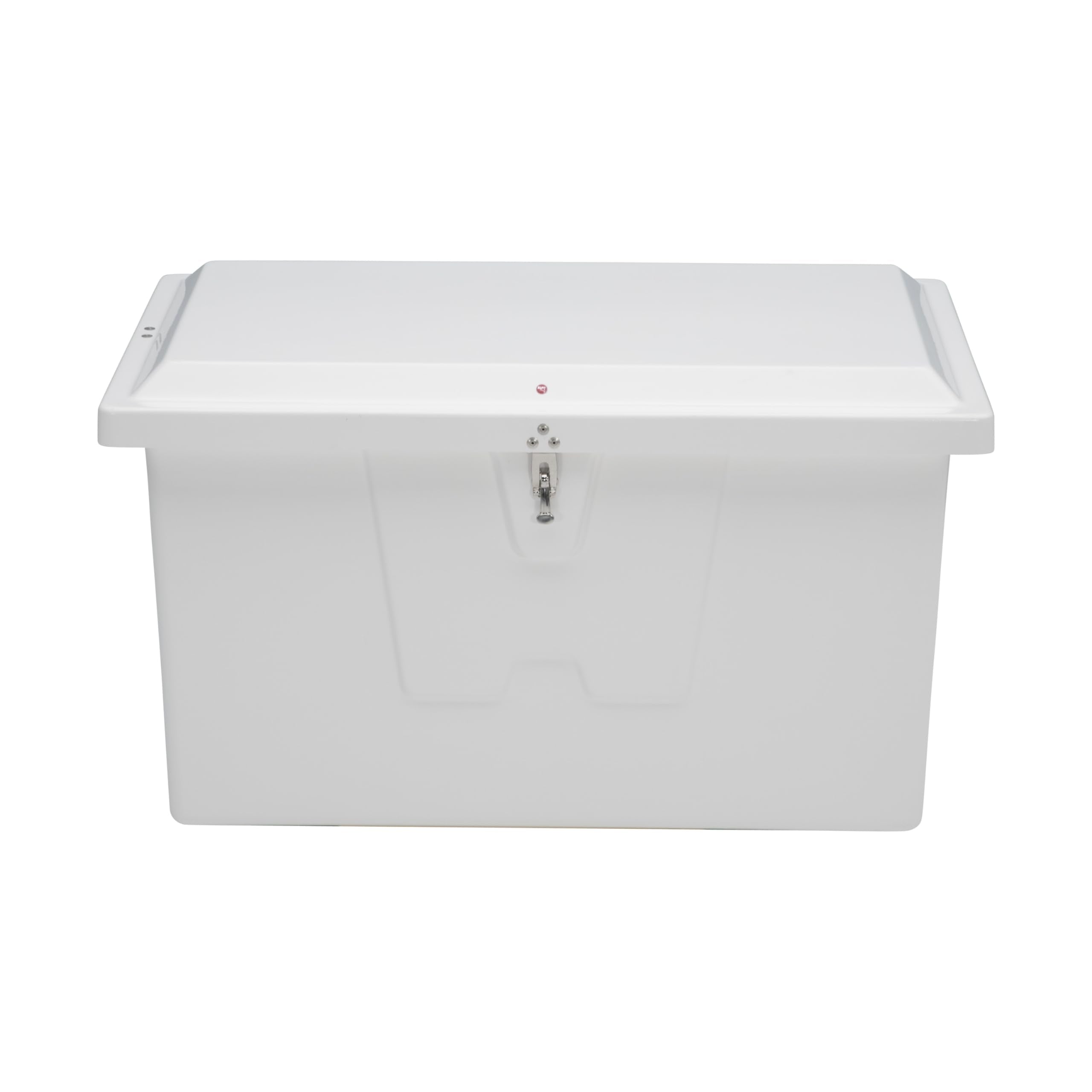 Stow 'N Go Small Fiberglass Deep Dock Box TAYLOR MADE PRODUCTS, White (27"H x 46"W x 26"D) – Fiberglass construction, UV gelcoat finish, stainless steel lockable latch and hardware – 2020108643