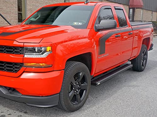 ROF-T Series ROMIK USA Cab Length Running Boards Black 6.5"