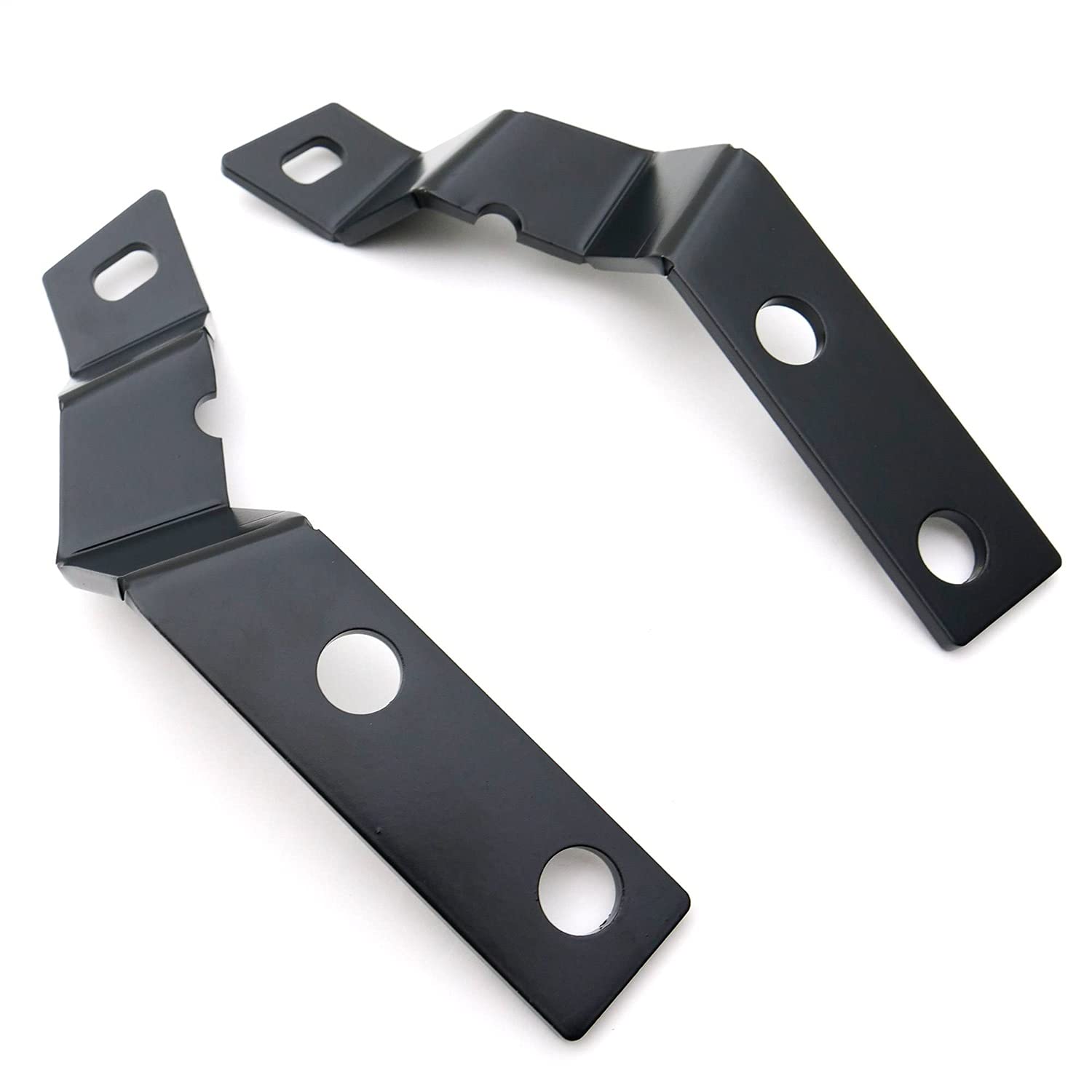 ZROADZ LED Kit Ditch Hood Hinge - Compatible w/ 2007-2013 GMC Sierra 1500 - Incl. (2) 3 Inch LED Pod Lights - Mild Steel Gloss Black Finish - Bolt-On Easy Installation - PN #Z362051-KIT2