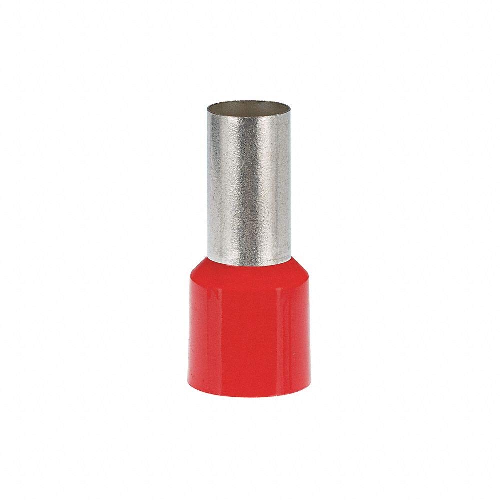 Ferrules Install Bay - Red 1/0Ga - 50 Per Bag