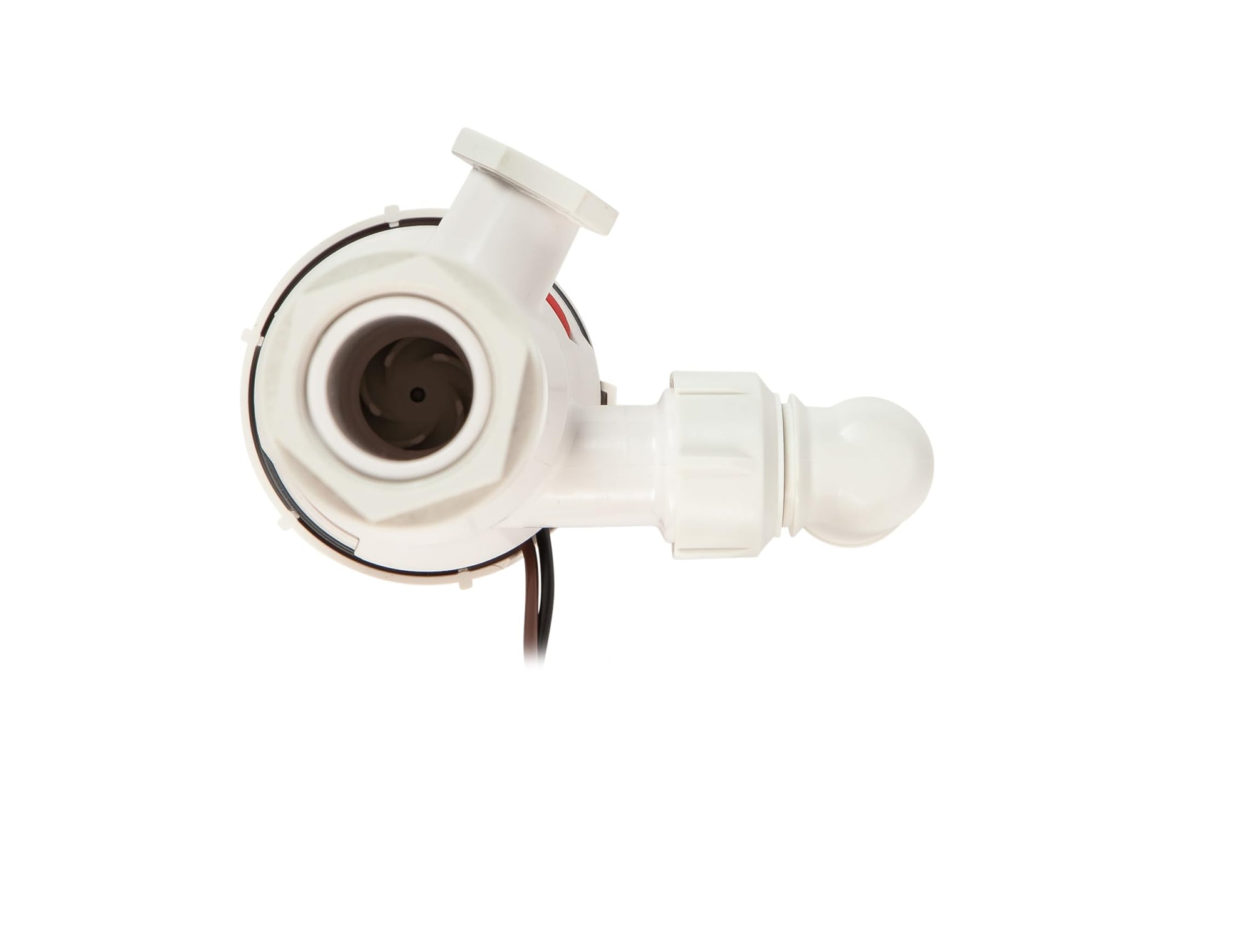 Tsunami Mk2 Aerator Pump Attwood 5660-4 T1200, 12V, 1200 GPH, Thru-Hull Straight with Fittings (Elbow & Straight), Direct Replacement for Attwood 4660-7