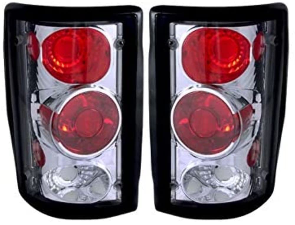Chrome Euro Tail Light Set-Clear Lens ANZO USA 211049