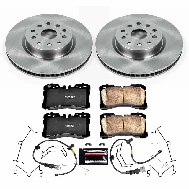 Power Stop KOE5824 Front Replacement Brake Kit-OE Brake Rotors & Ceramic Brake Pads For Lexus LS460 2010-2017 [Model Specific]