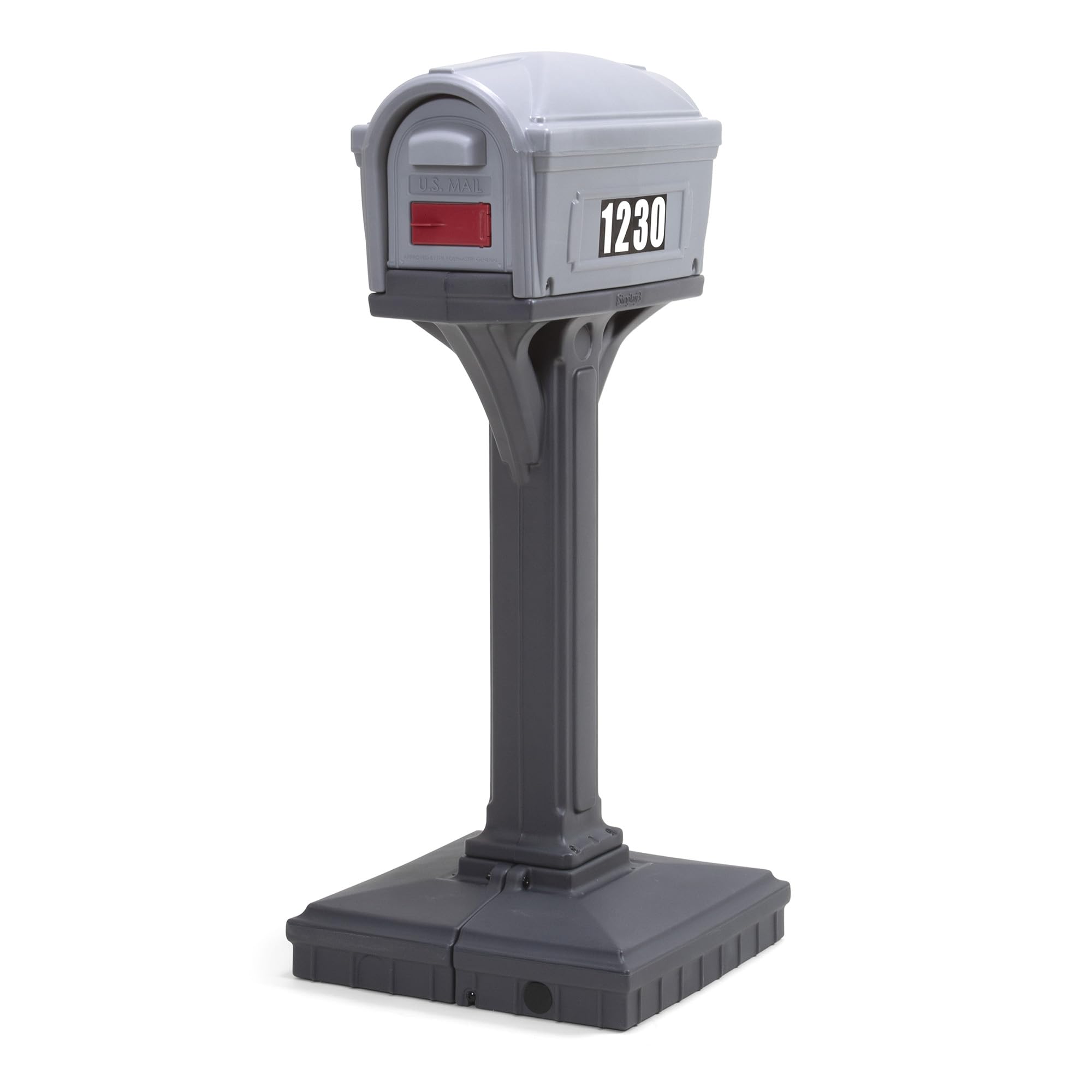 Easy Up Simplay3 Dig-Free Classic Mailbox (Steel Gray/Charcoal)
