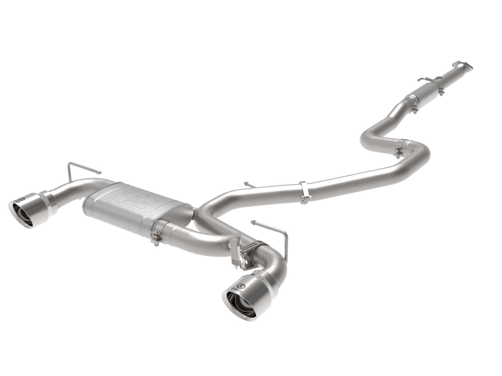 aFe Power 3 IN Takeda 304 Stainless Steel Cat-Back Exhaust w/Polished Tips Fit Hyundai Veloster N 21-22 L4-2.0L (t) 49-37030-P