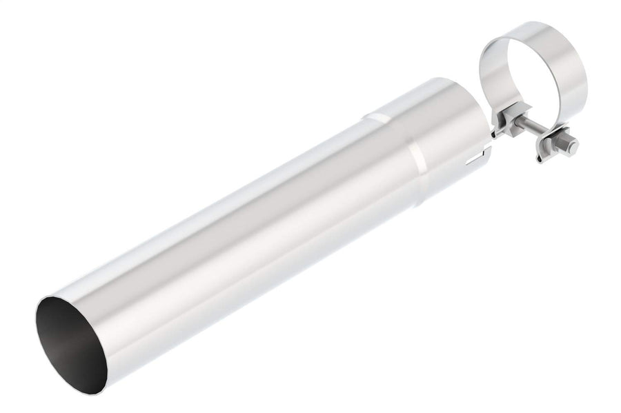 BORLA Performance Exhaust Extension Pipe 60556 2015-2023 Ford F-150 V6 & V8 (Exc. Raptor & Tremor & Black Appear. Pkg.) Crew Cab With Standard Bed 3" Diameter Pipe Incl. Clamp T-304 Stainless Steel