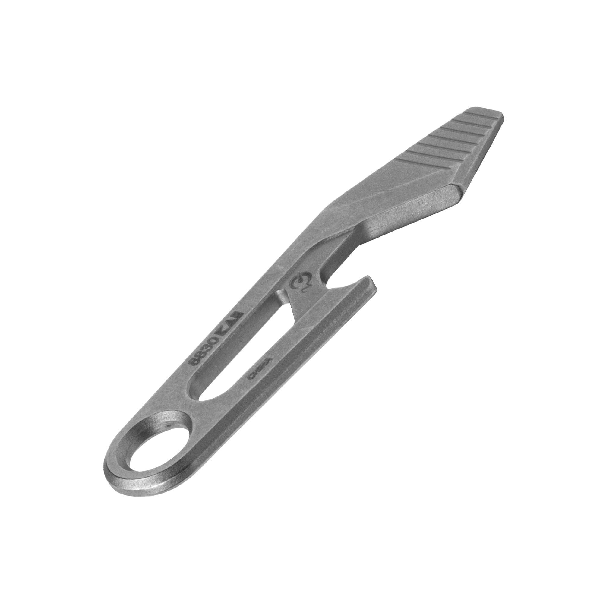 Kershaw Keychain Recap Bottle Opener, Gray Multi Tool with Bottle Opener, Pry Bar, and Flathead Screwdriver Tip, Fits Key Ring, Size of a House Key