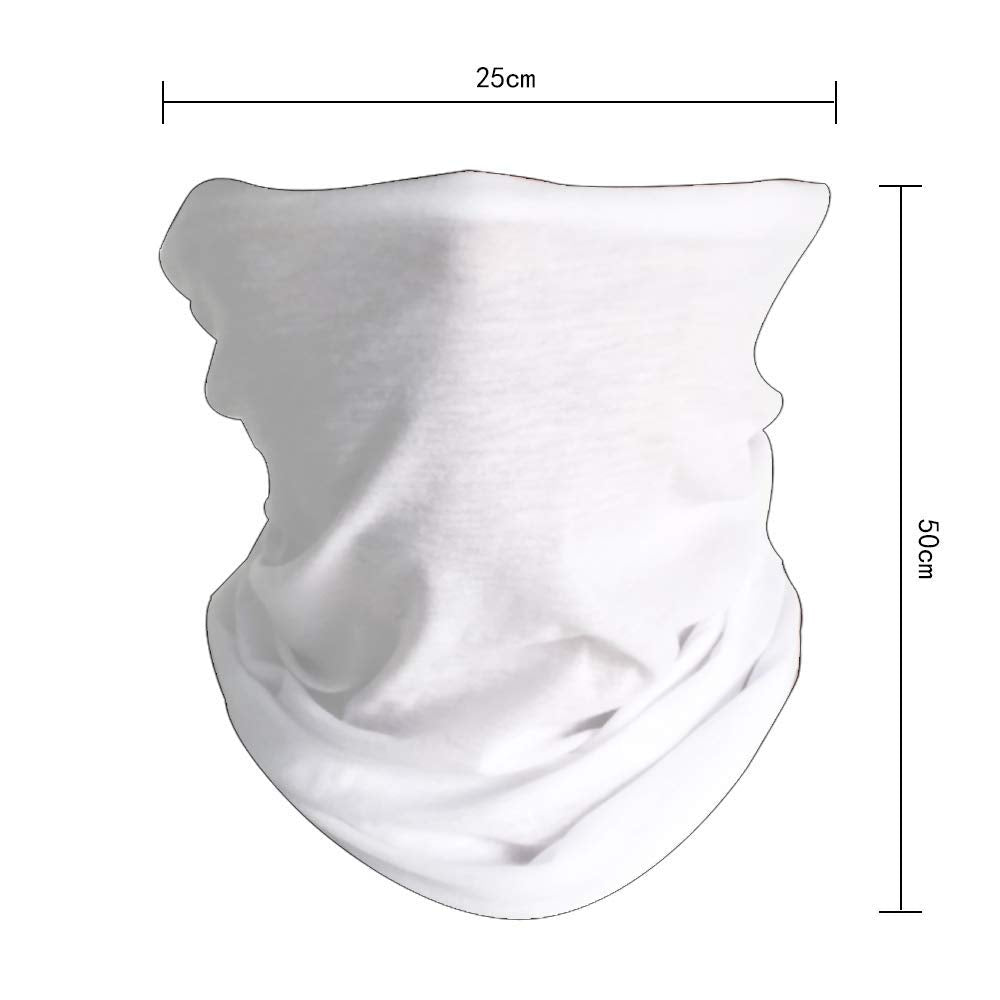 Unisex Rave Seamless Bandana Neck Gaiter Tube Mask Headwear, Motorcycle Face Mask for Men Women Face Scarf