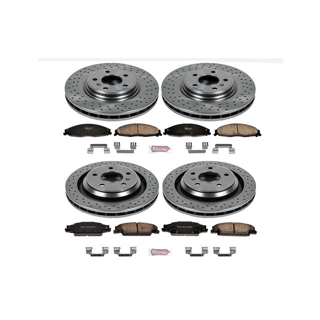 Power Stop Autospecialty KOE4485 Front and Rear Replacement Brake Kit-OE Brake Rotors & Ceramic Brake Pads For Pontiac Grand Prix 2005-2008 [Model Specific]