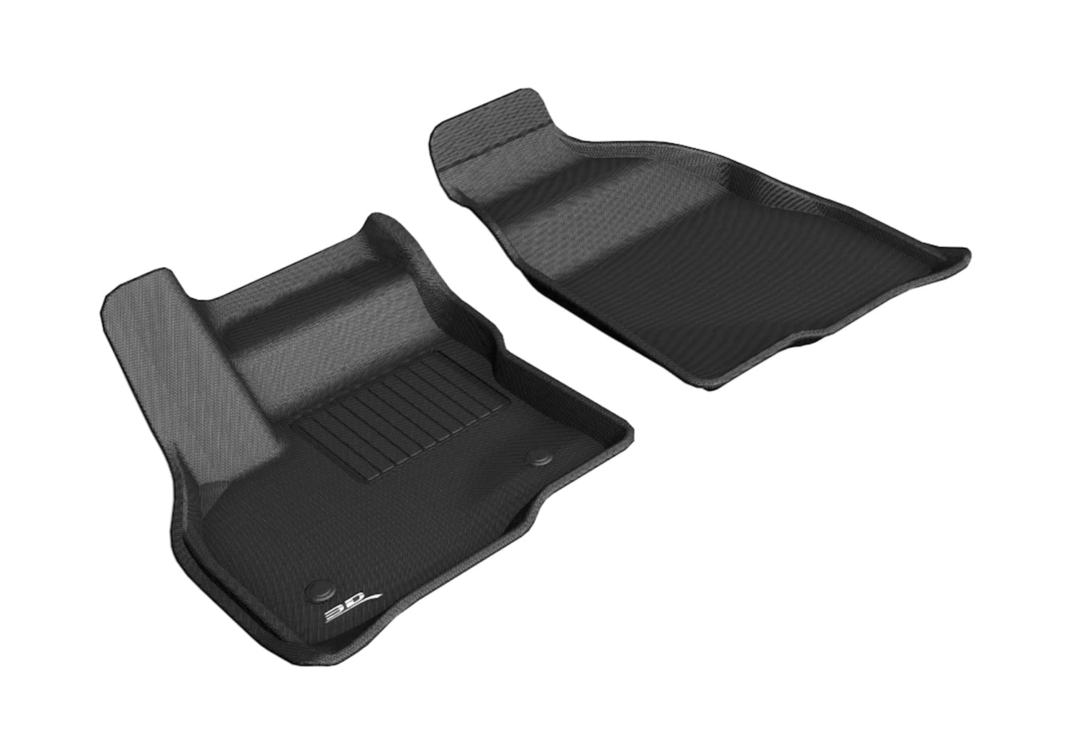 Kagu Floor Mat (Black) 3D MAXpider Compatible with Chevrolet Bolt EV/Bolt EUV 2017-2023 - Front Row