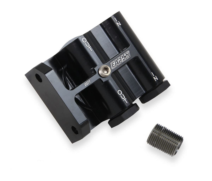 2077ERL Earl's Billet Remote Oil Filter Mount