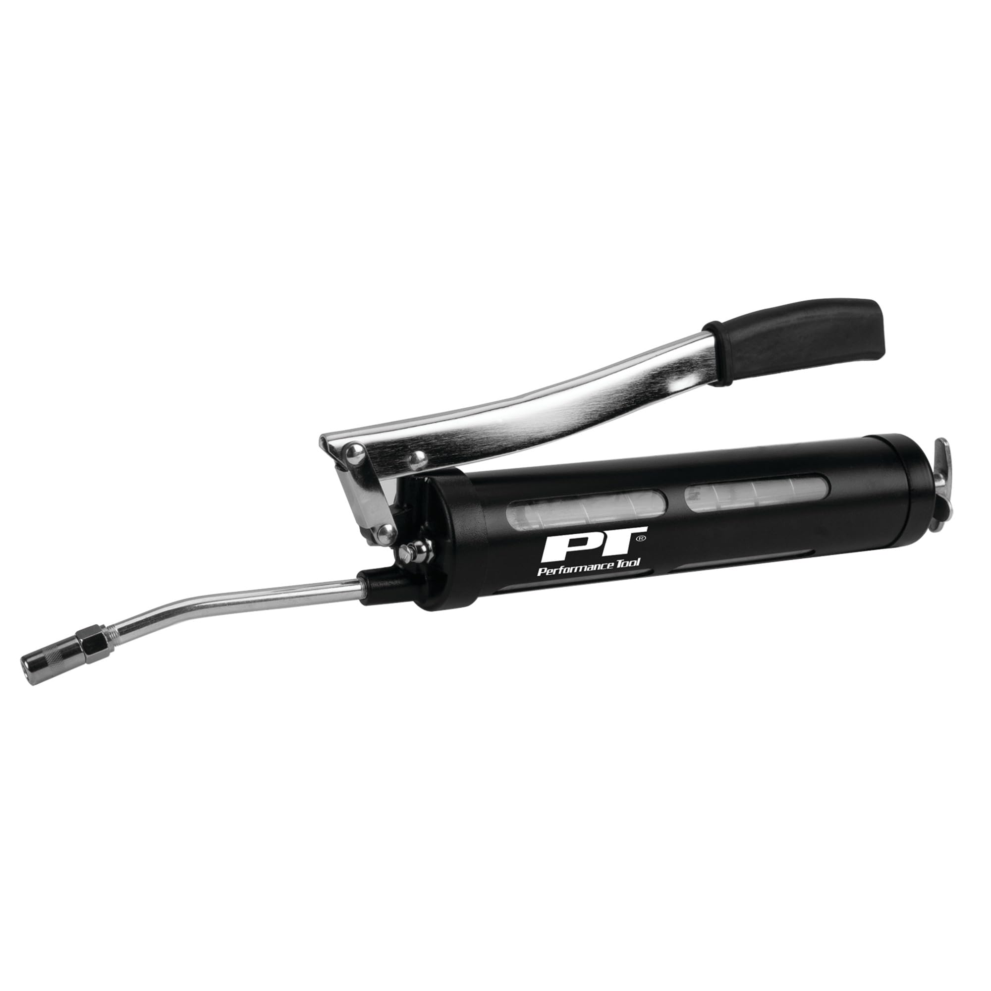 Clear View Performance Tool W54293 Lever Grease Gun - Easily Grease Fittings with Clear View Barrel and Comfortable Lever Action Handle