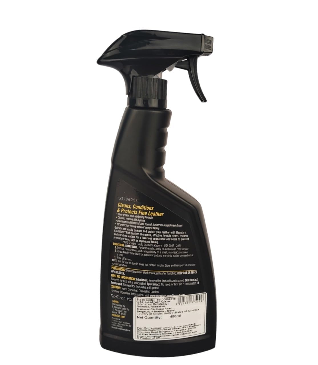Gold Class Meguiar's Rich Leather Cleaner & Conditioner - 15.2 Oz Spray Bottle