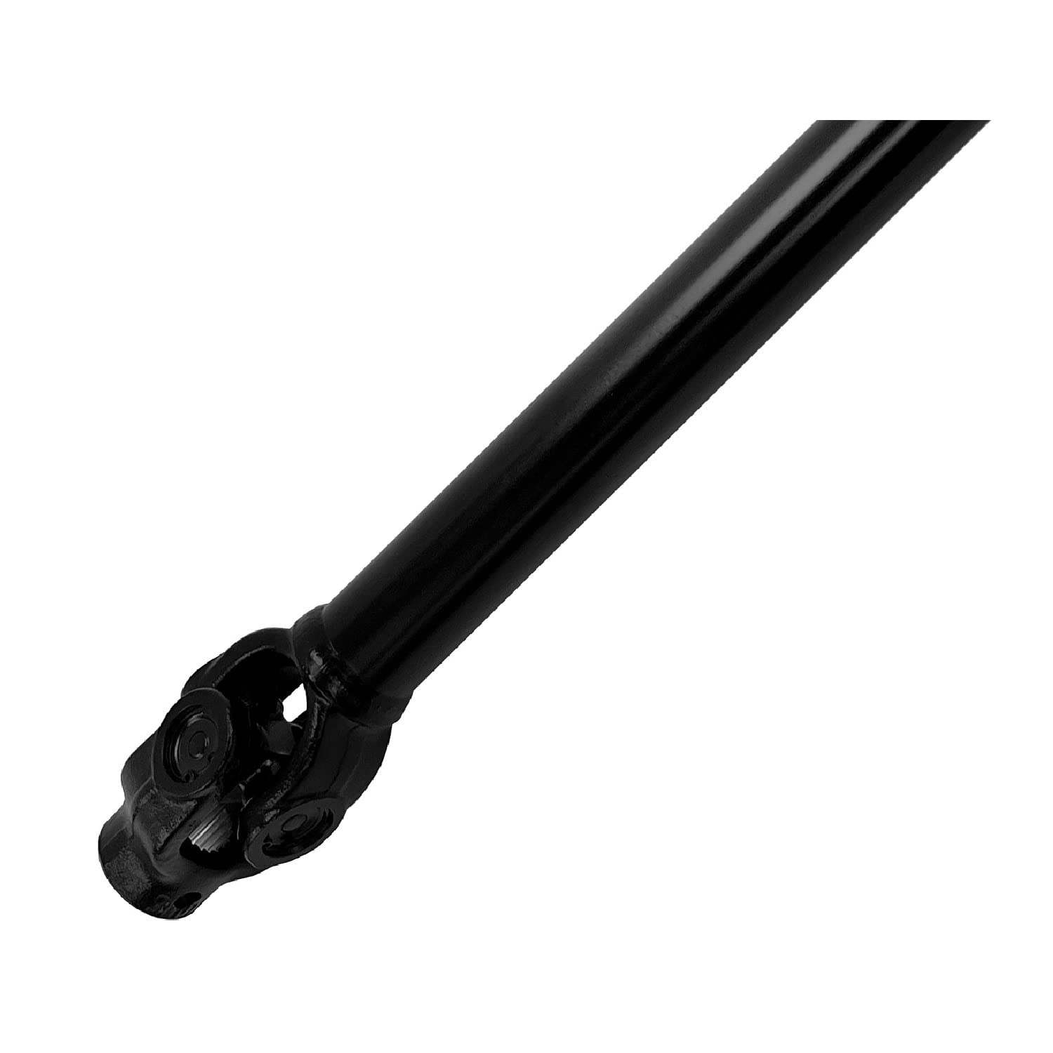Front Rugged Propeller Shaft for (2019-21) Polaris RZR Turbo S, In Heat Treated Carbon Steel & Powder Coated Black Shafts for Extreme Durability, U-Joints Greased Fittings OEM: 1334136