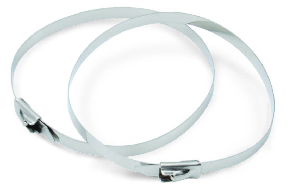 8" Stainless Steel Locking Ties Design Engineering (Pack of 8)