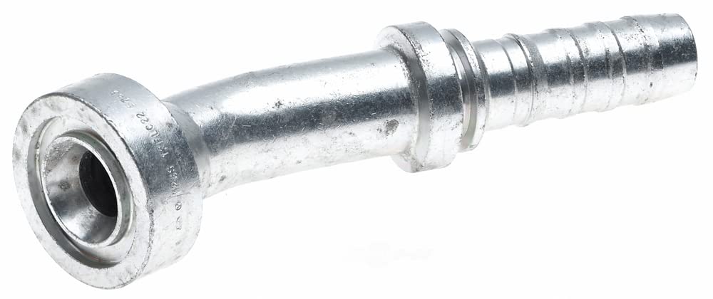 Gates GlobalSpiral 16GS-16FLC22-017 Couplings, Caterpillar Style O-Ring Flange, Zinc Plated Carbon Steel, 6.02", 22 1/2° Bent Tube, 1" ID