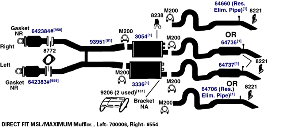 Exhaust Tail Pipe AP Exhaust Products 64660