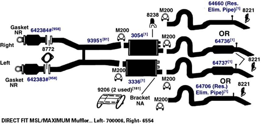 Exhaust Bracket AP Exhaust Products 8221