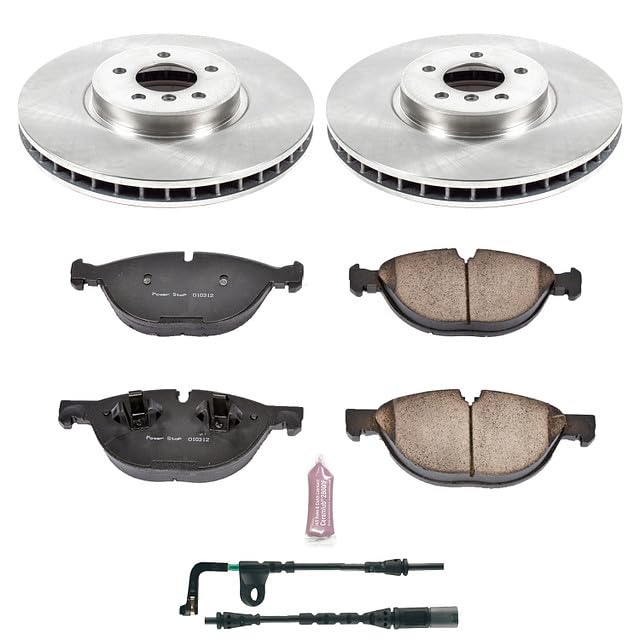 Front Replacement Brake Kit-OE Brake Rotors & Ceramic Brake Pads AUTOSPECIALTY For BMW X6 2008-2009 [Model Specific]