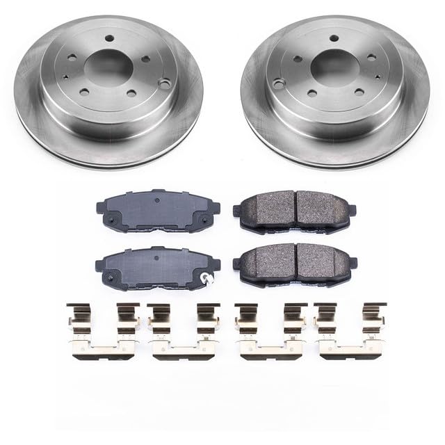 Power Stop KOE4601 Rear Replacement Brake Kit-OE Brake Rotors & Ceramic Brake Pads For Mazda MPV 2004-2006 [Model Specific]