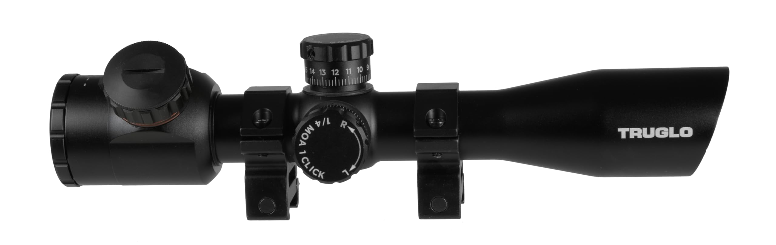 Dual-Color TRUGLO Illuminated Reticle Rifle Scope, Black, 4x32mm US