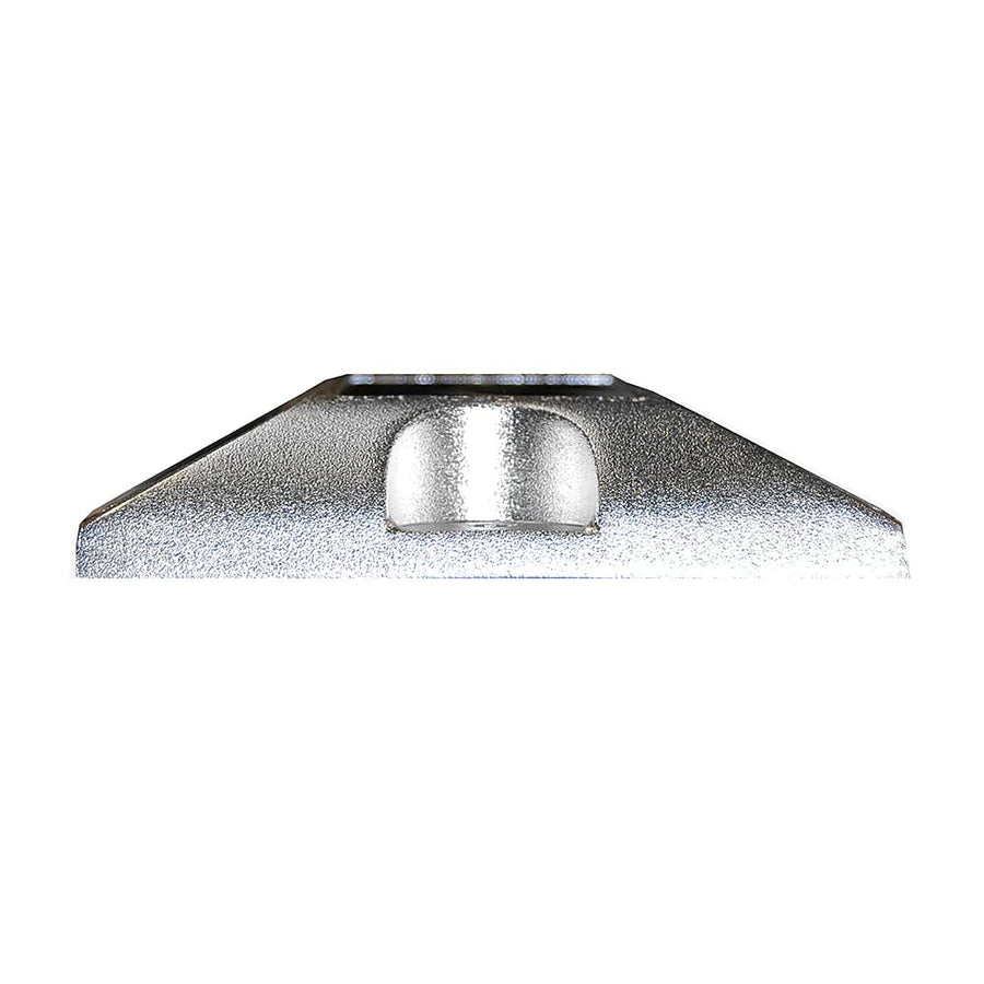 Taylor Made LED Aluminum Dock Light 7/8" T x 4-1/8" W x 4-1/8" L, No-Wire Deck Lighting, Weather-Resistant, Low-Profile, Solar Panel Chargeable Power AA Batteries, Ambient Marine LEDs - 46310