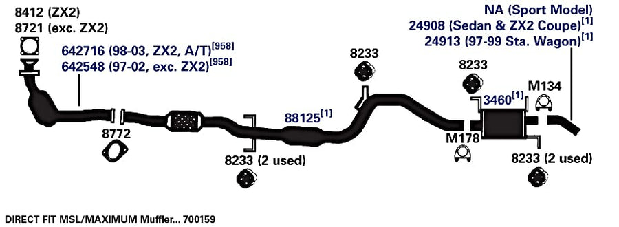 8412 AP Exhaust Products Catalytic Converter Gasket