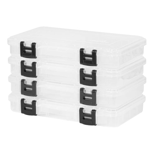 4-Pack Plano ProLatch Stowaway Tackle Box | Clear 3650