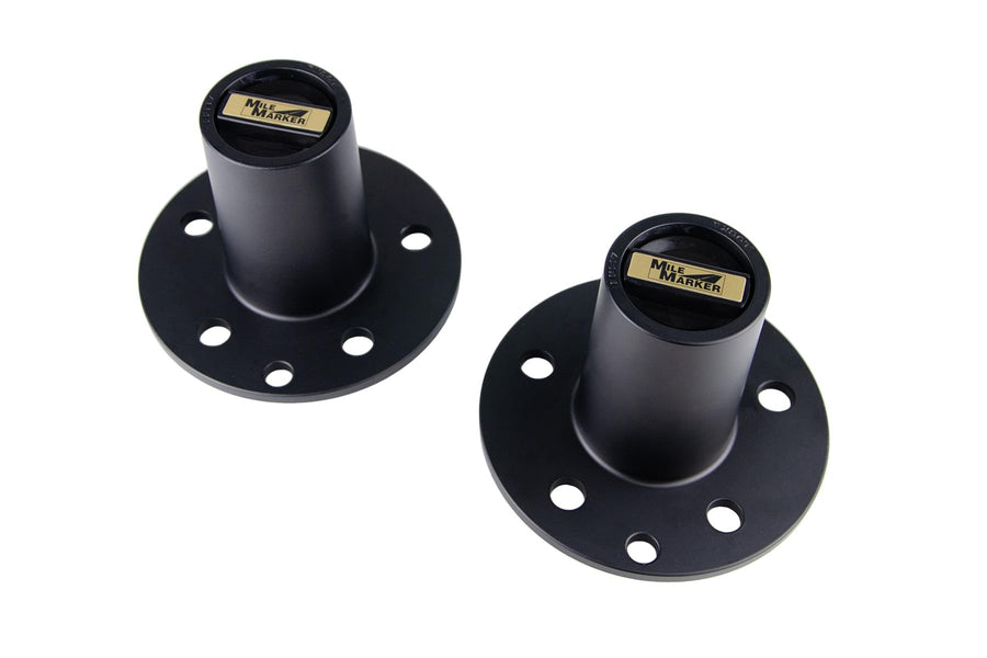 Mile Marker Pair of Black Premium Locking Hubs 95-37044-2 fits 1975 1979 Trail Blazer & Charger - Built for Durability & Reliability in Extreme Off Road Conditions