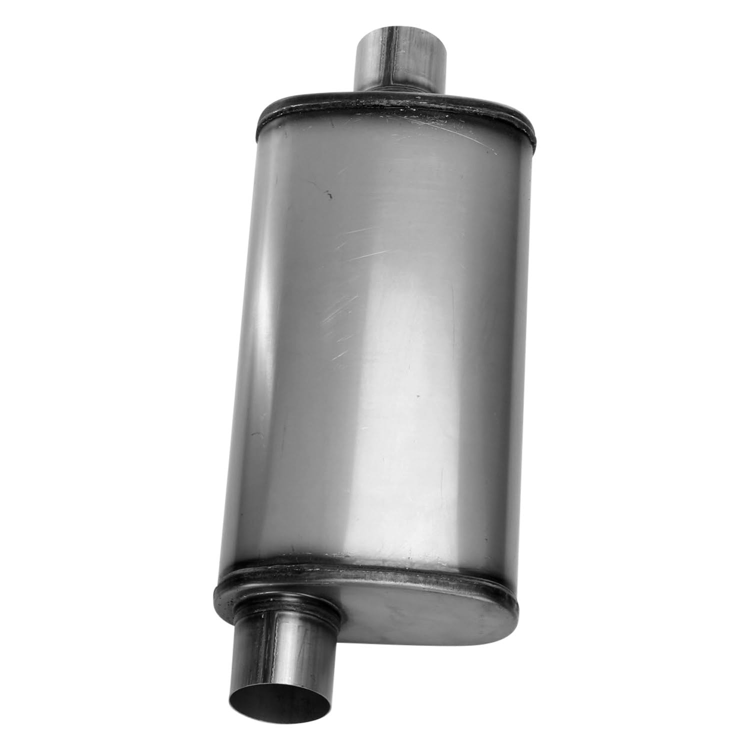 SA1259 Muffler - Cherry Bomb Reversible Salute Oval Body - H4" X W9" X L18" 24" OAL 3" O/C Muffler - Cherry Bomb Salute