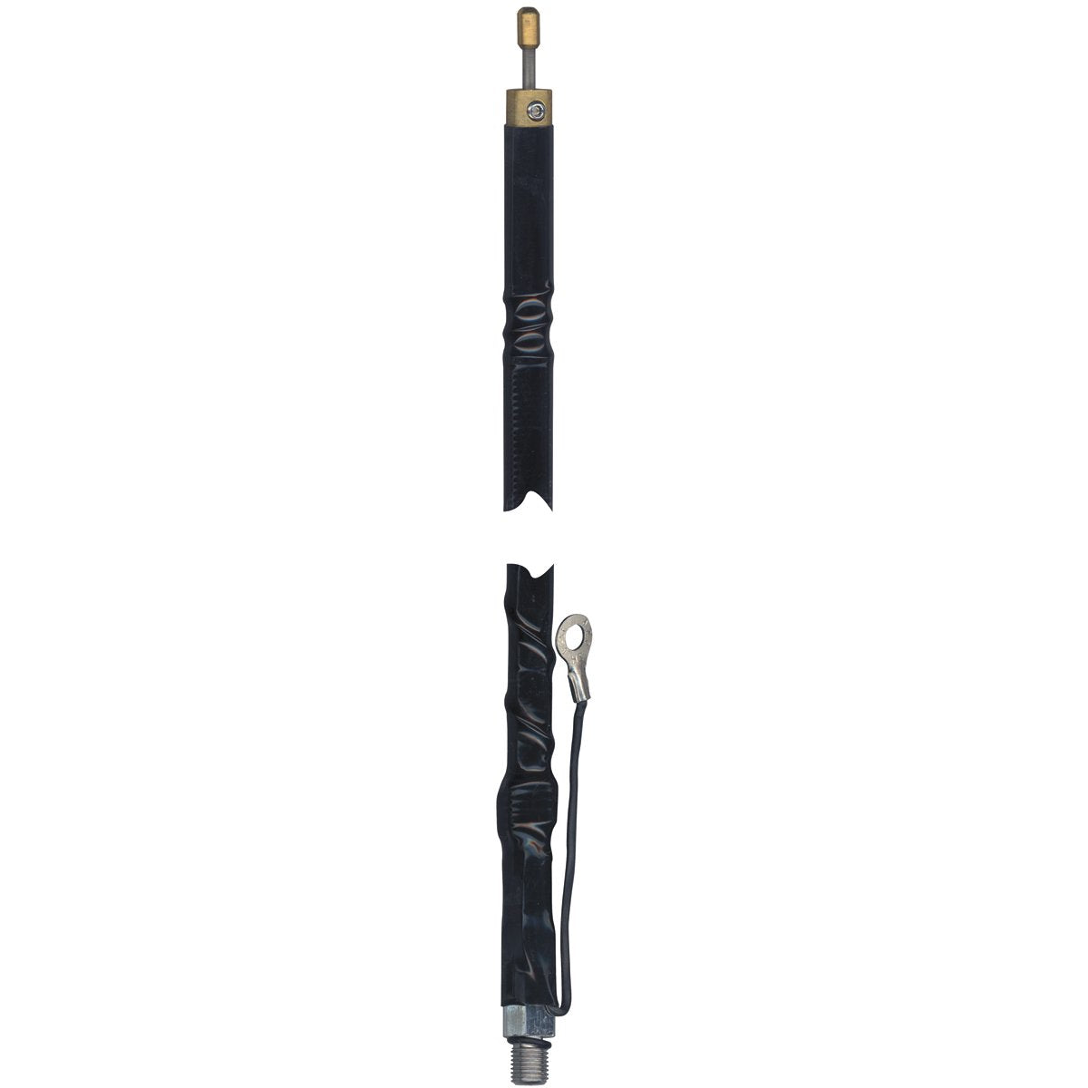 Wilson Antennas 305-486 Top Loaded CB Antenna with Tunable Tip, 4FT Silver Load Fiberglass Whip, AM|FM Ready, Black