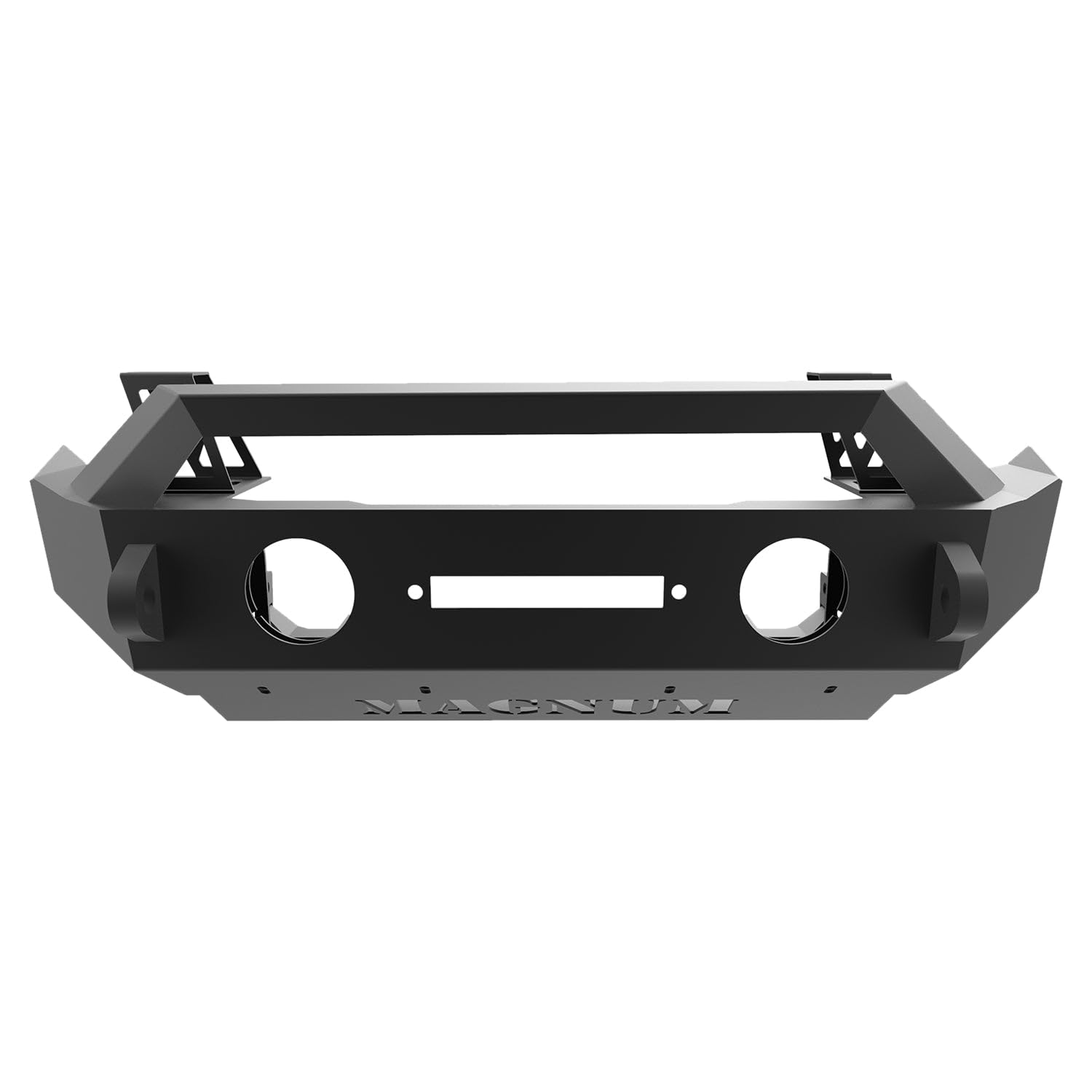 FBM21JPN-RT MAGNUM Bumper for Jeep Wrangler (W/Rt-Series Light Bar Includes Skid Plate & Jack Mounts Reuse Factory Lights Winch)