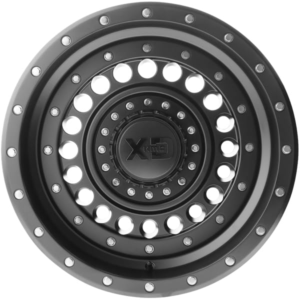 Xd136 Wheels Panzer Satin Black Wheel with Alloy Steel (17 x 9. inches /6 x 106 mm, -12 mm Offset)