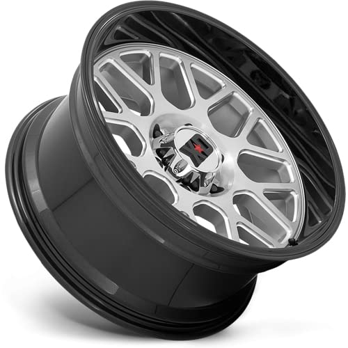 Xd849 Wheels Grenade 2 Gloss Black Milled Wheel with Alloy Steel (18 x 9. inches /5 x 110 mm, 18 mm Offset)