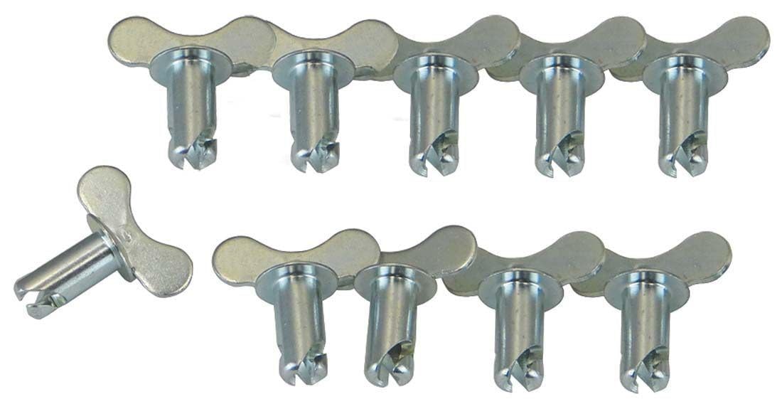 Winged Quick Fastener, 5/16 in X .550, Steel, Silver