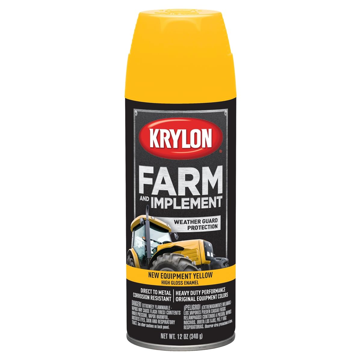 Krylon Farm & Implement Paints NEW Krylon Equipment Yellow 12 oz. Aerosol