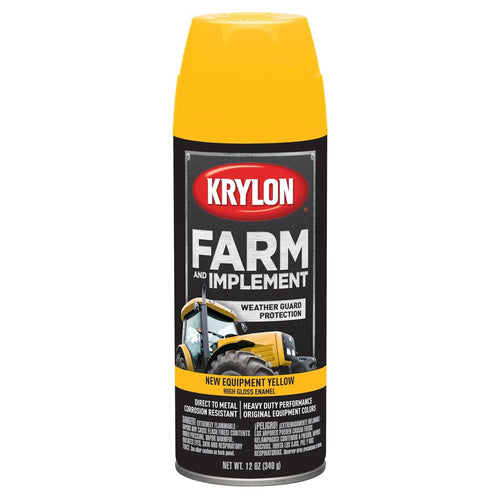 Krylon Farm & Implement Paints NEW Krylon Equipment Yellow 12 oz. Aerosol
