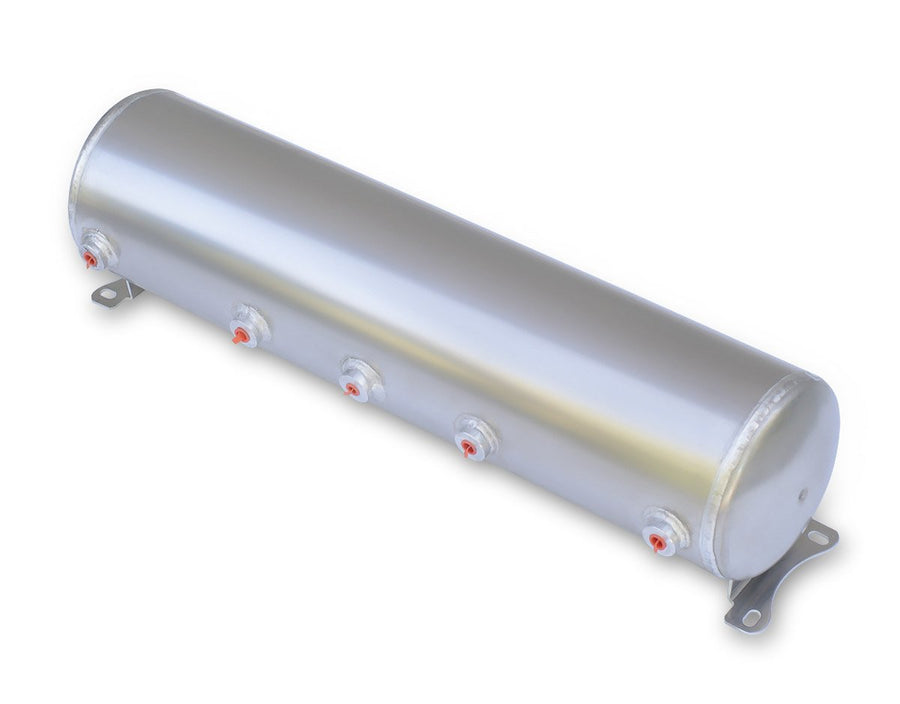 Air Tank Ridetech 31915100 - 5 Gallon Aluminum w/ 5x-1/4" Ports & 1x-1/8" Port