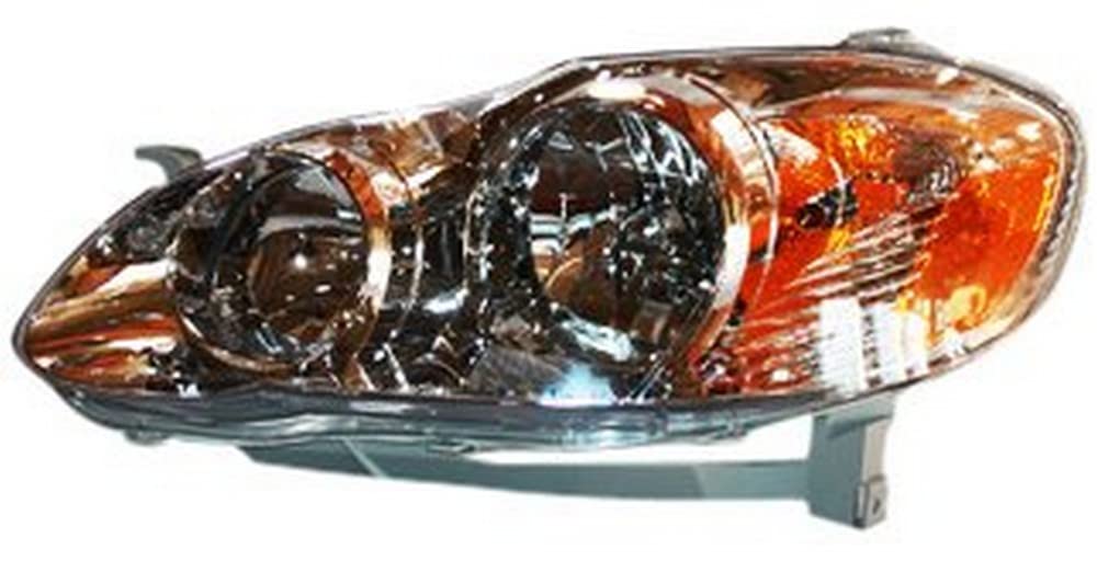 Left TYC Headlight Assembly Compatible with 2005-2008 Toyota Corolla