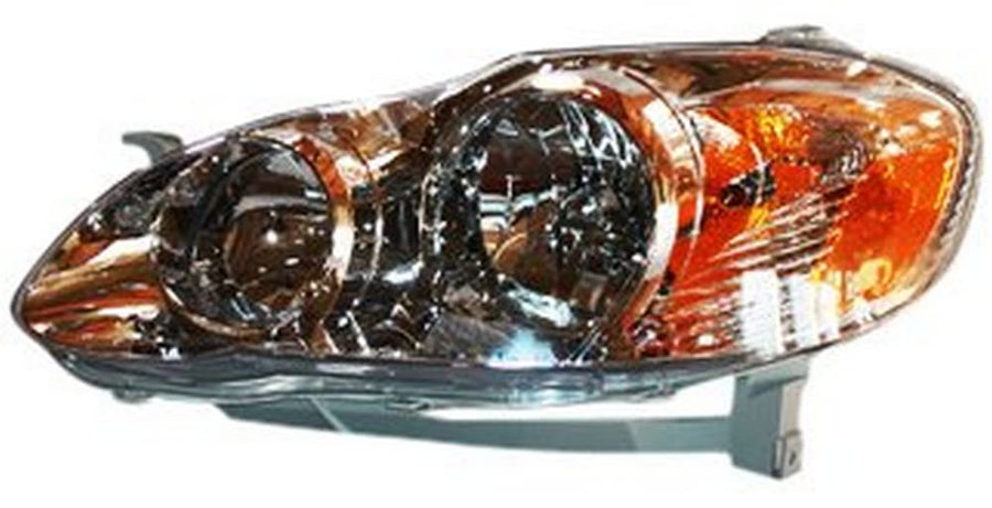 Left TYC Headlight Assembly Compatible with 2005-2008 Toyota Corolla